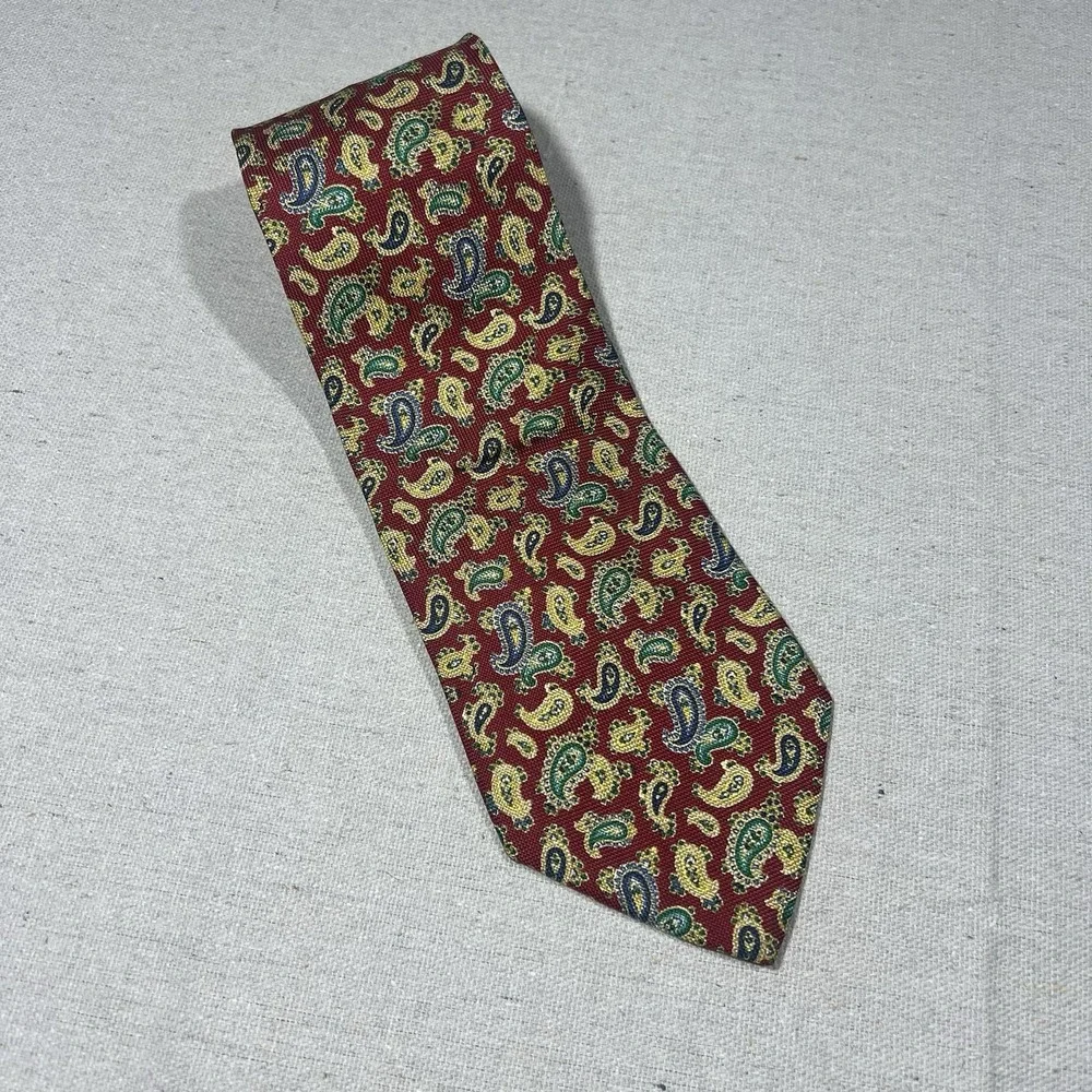 MARIANO RUBINACCI 100% SILK PAISLEY MADE IN ITALY LUXURY‎ TIE